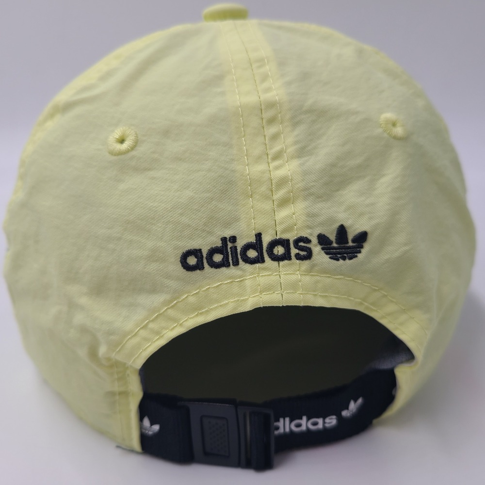 Adidas Hat Strapback Yellow Trefoil Logo Nylon The Brand With The 3 Stripes Men - Picture 11 of 16